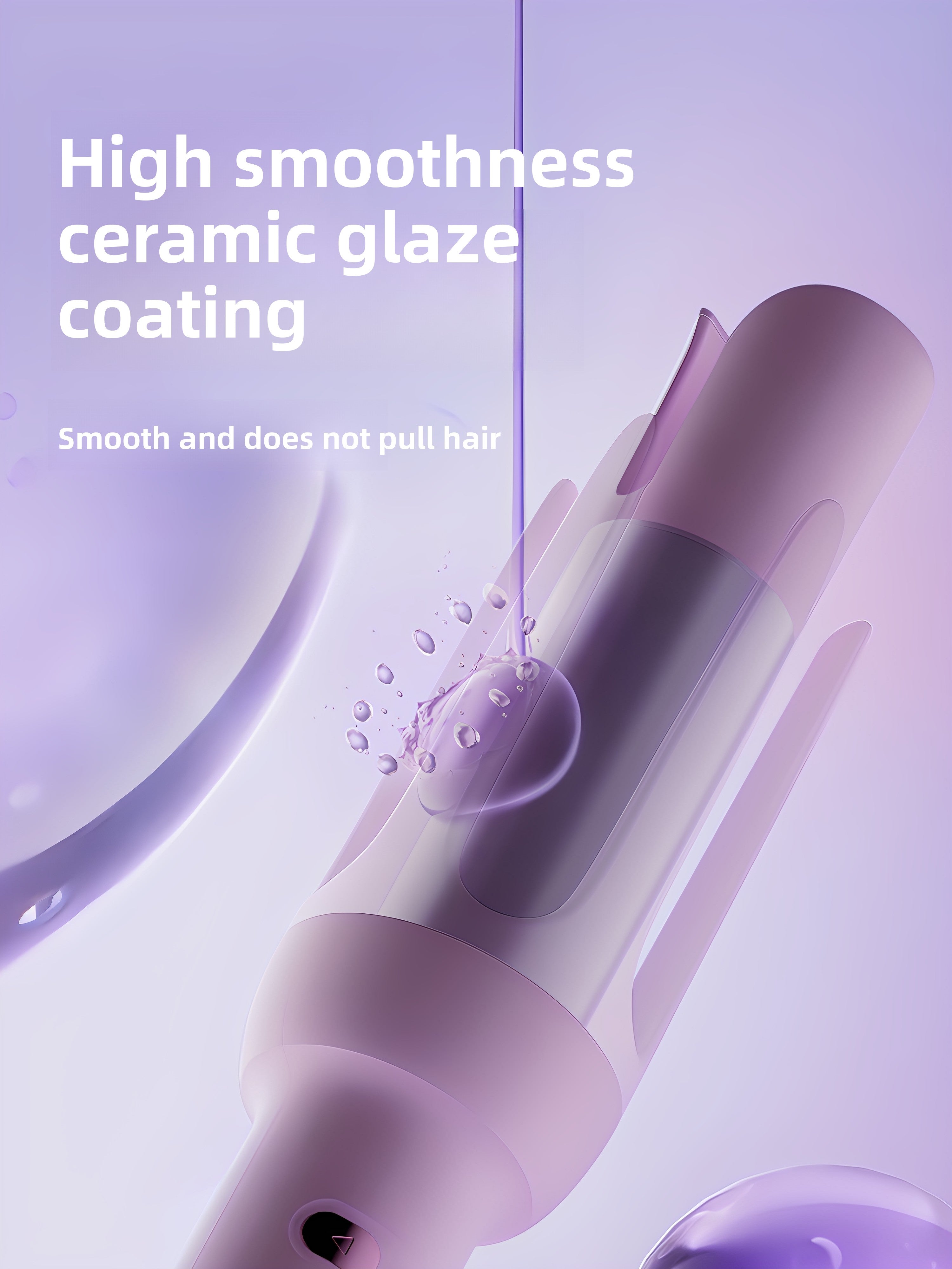 Automatic Curling Iron – Negative Ion 32mm Barrel for Frizz-Free Bouncy Curls
