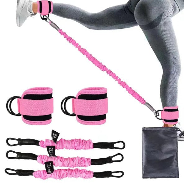 Ankle Strap Resistance Bands – Adjustable Leg & Glute Toning Bands for Home Gym Workouts