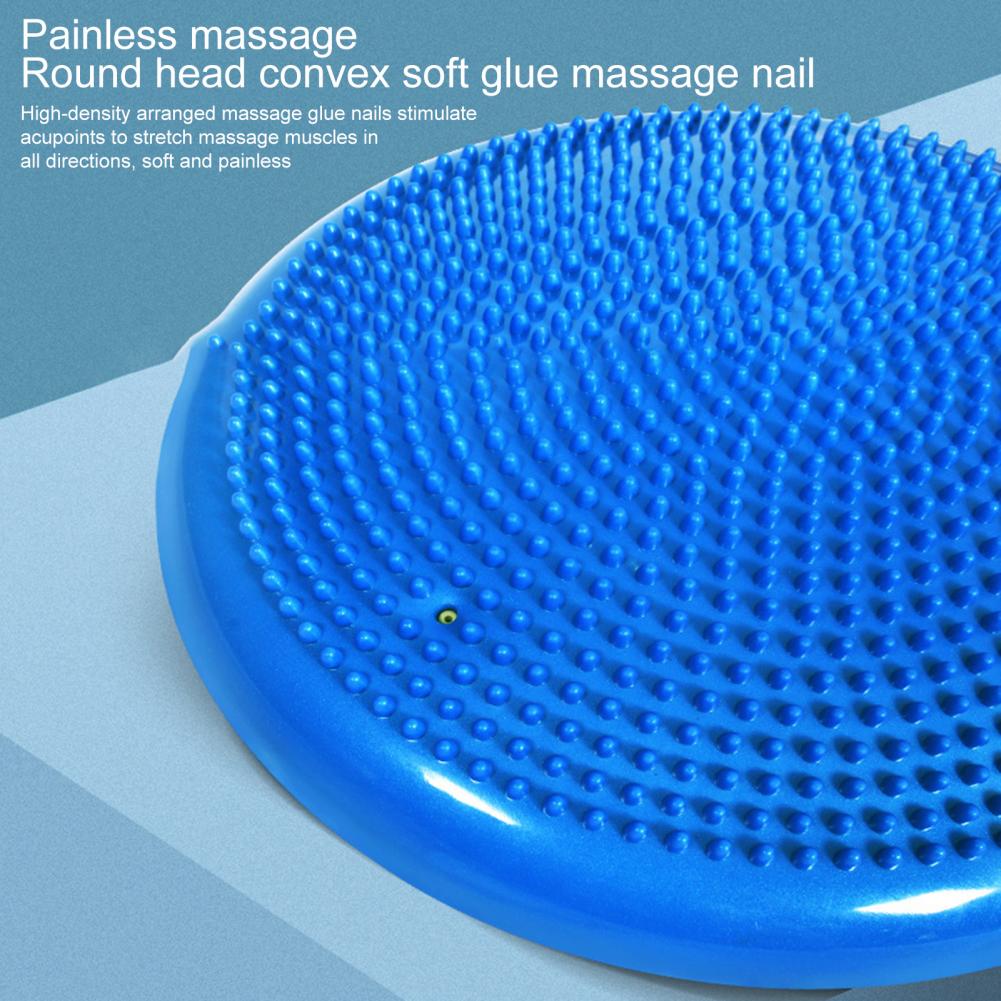 PVC Yoga Balance Pad with Pump – Anti-Burst Balance & Massage Mat for Home Workouts