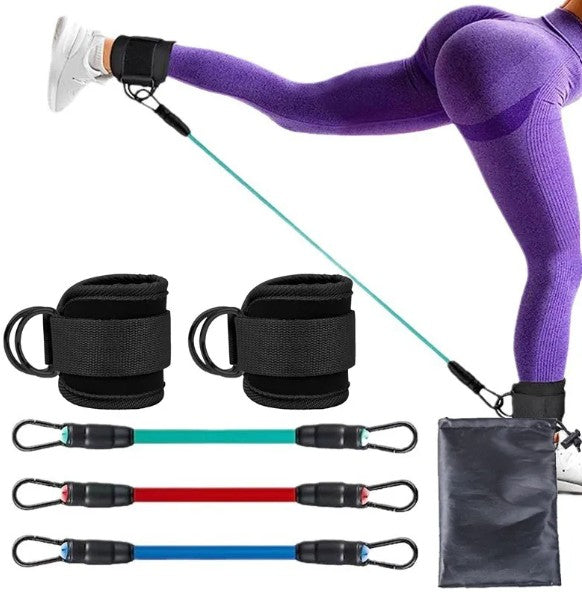 Ankle Strap Resistance Bands – Adjustable Leg & Glute Toning Bands for Home Gym Workouts
