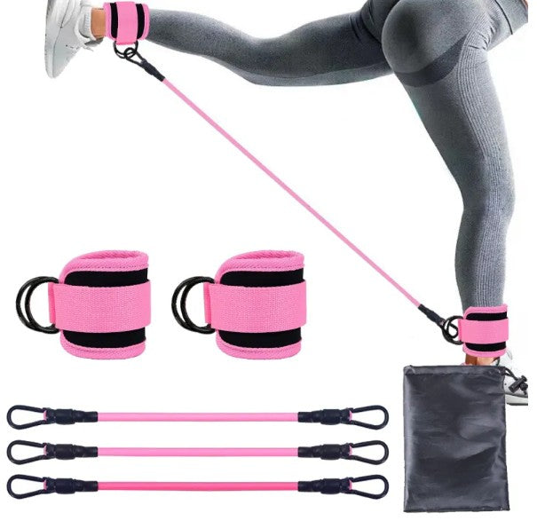 Ankle Strap Resistance Bands – Adjustable Leg & Glute Toning Bands for Home Gym Workouts