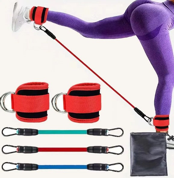 Ankle Strap Resistance Bands – Adjustable Leg & Glute Toning Bands for Home Gym Workouts