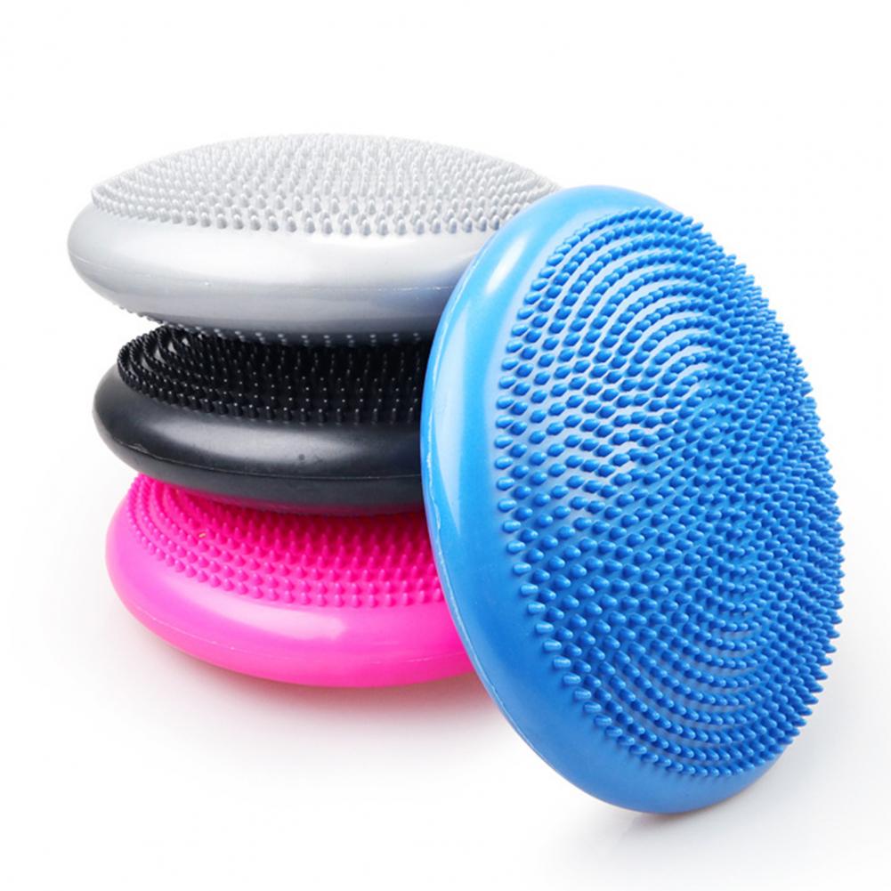 PVC Yoga Balance Pad with Pump – Anti-Burst Balance & Massage Mat for Home Workouts