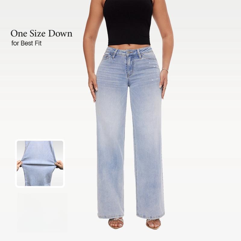 Straight-Leg Loose Jeans