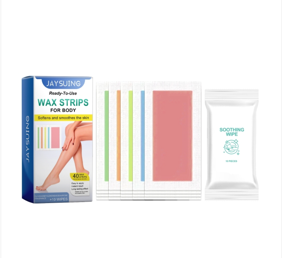 Ready-to-Use Body Wax Strips – Natural Oil Formula, Gentle Hair Removal for Smooth Skin