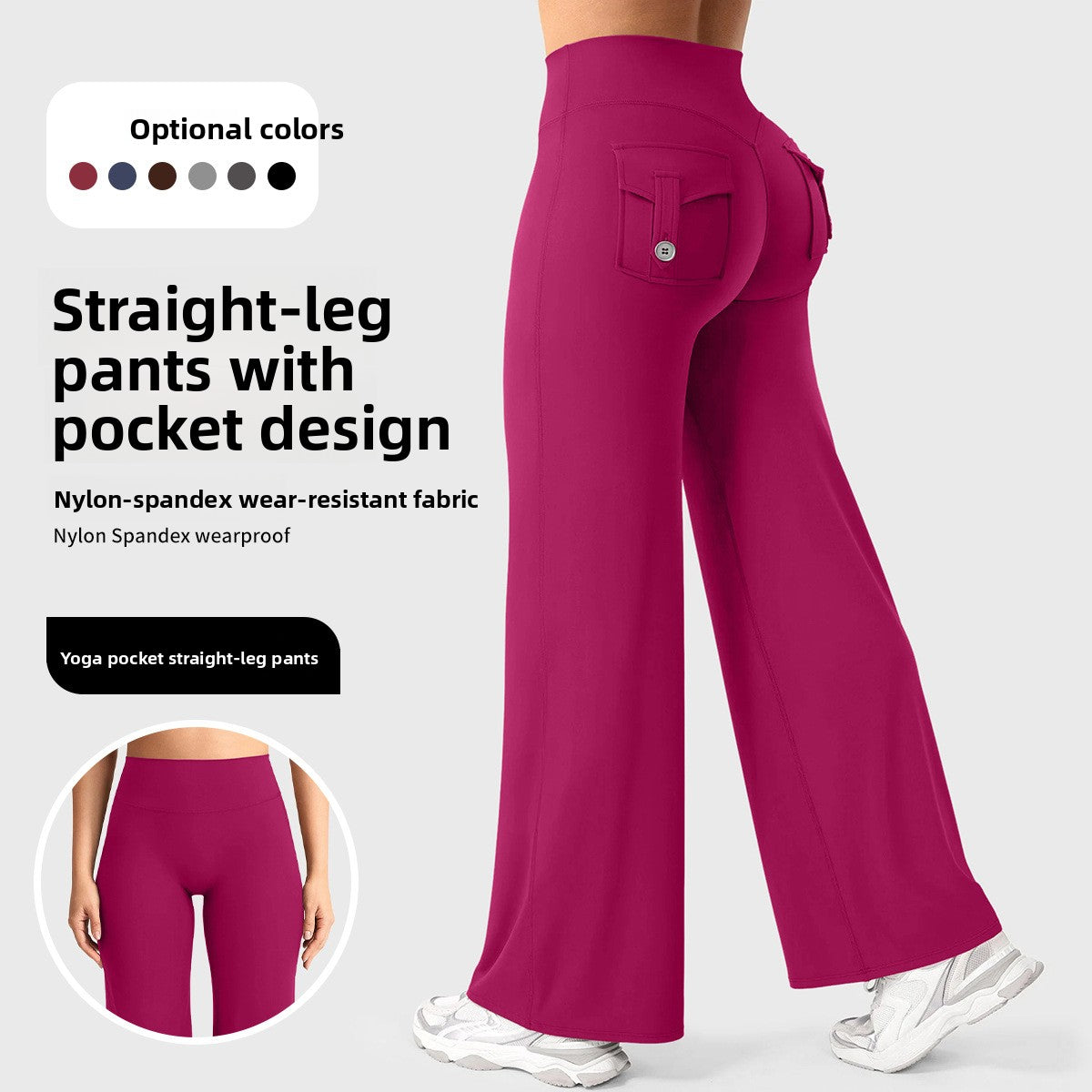 Quick-Dry High-Waist Yoga Pants – Naked Feel, Squat-Proof Workout Leggings
