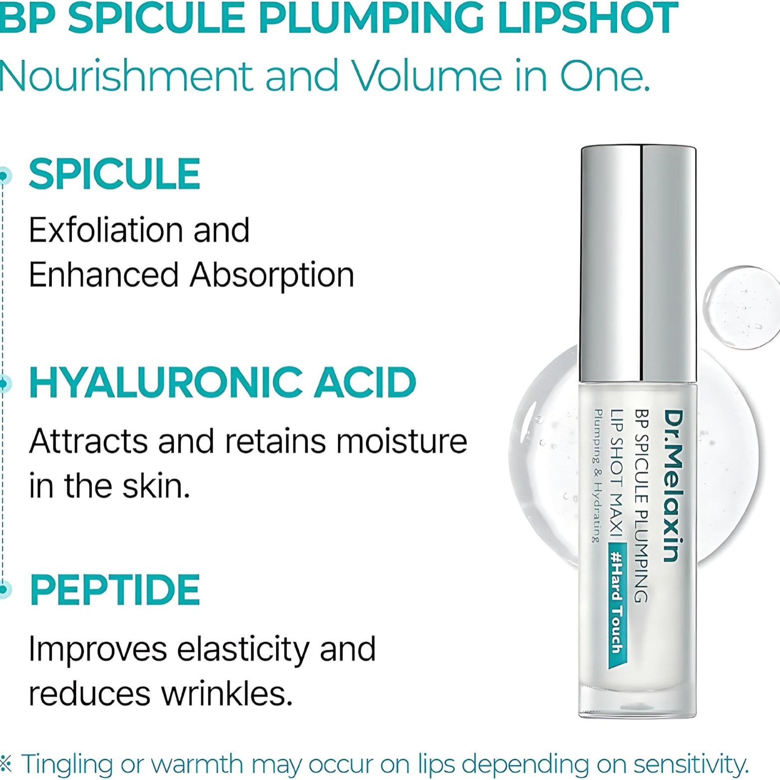 Dr. Melaxin Lip Plumping Essence – Spicule Technology for Fuller, Hydrated Lips