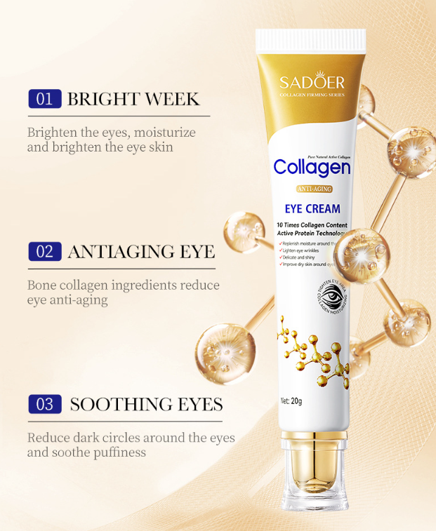 Collagen Anti-Wrinkle Eye Cream – Reduces Dark Circles, Puffiness & Fine Lines