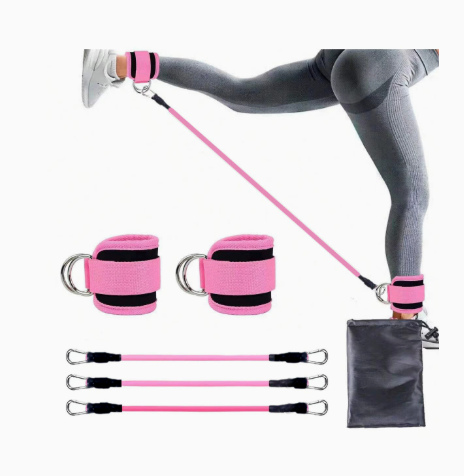 Ankle Strap Resistance Bands – Adjustable Leg & Glute Toning Bands for Home Gym Workouts