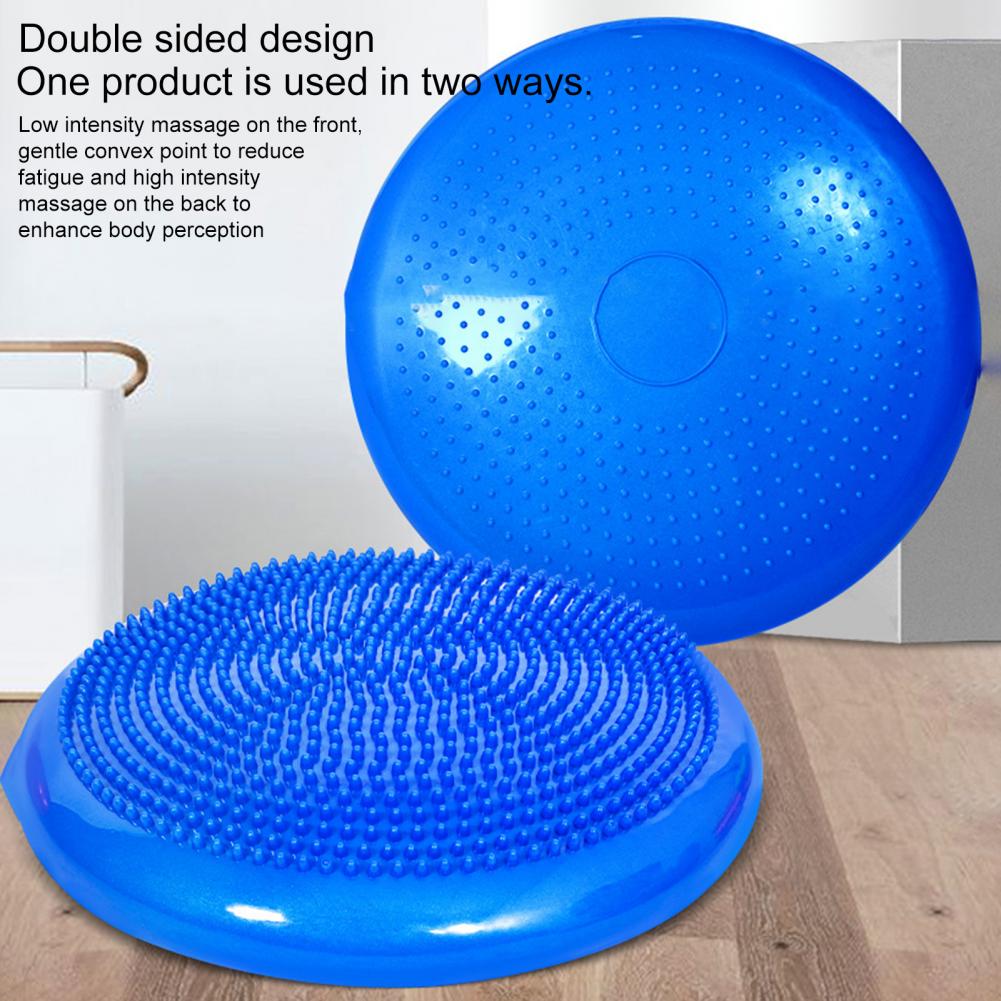 PVC Yoga Balance Pad with Pump – Anti-Burst Balance & Massage Mat for Home Workouts