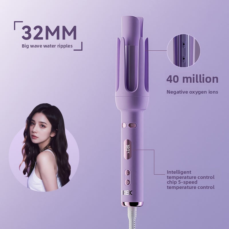 Automatic Curling Iron – Negative Ion 32mm Barrel for Frizz-Free Bouncy Curls