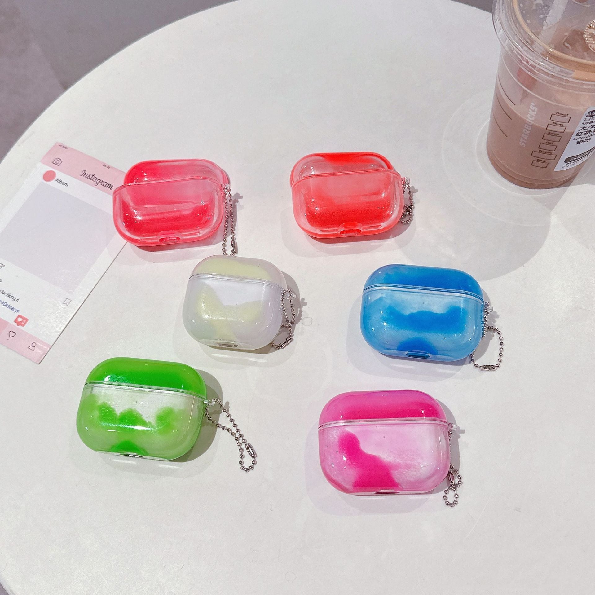 Glow-in-the-Dark Quicksand AirPods Case – Anti-Drop Protection for AirPods 1/2/3/4 & Pro
