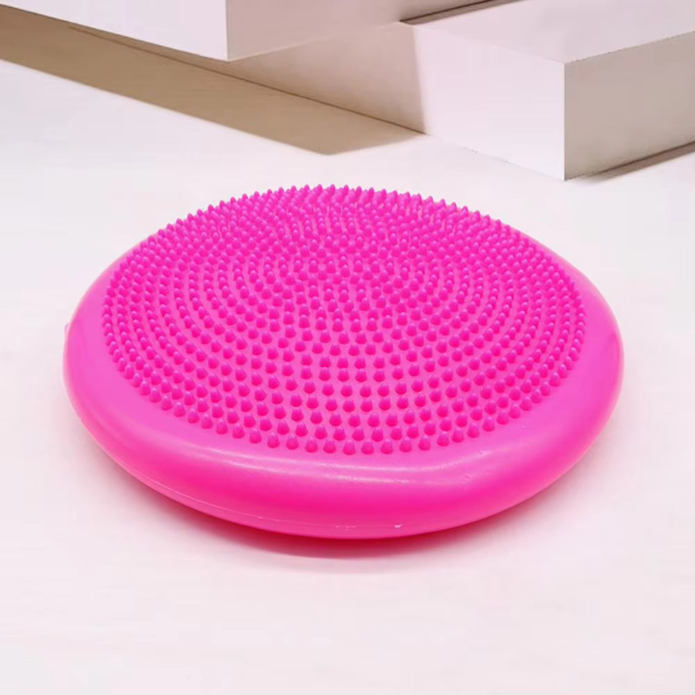 PVC Yoga Balance Pad with Pump – Anti-Burst Balance & Massage Mat for Home Workouts