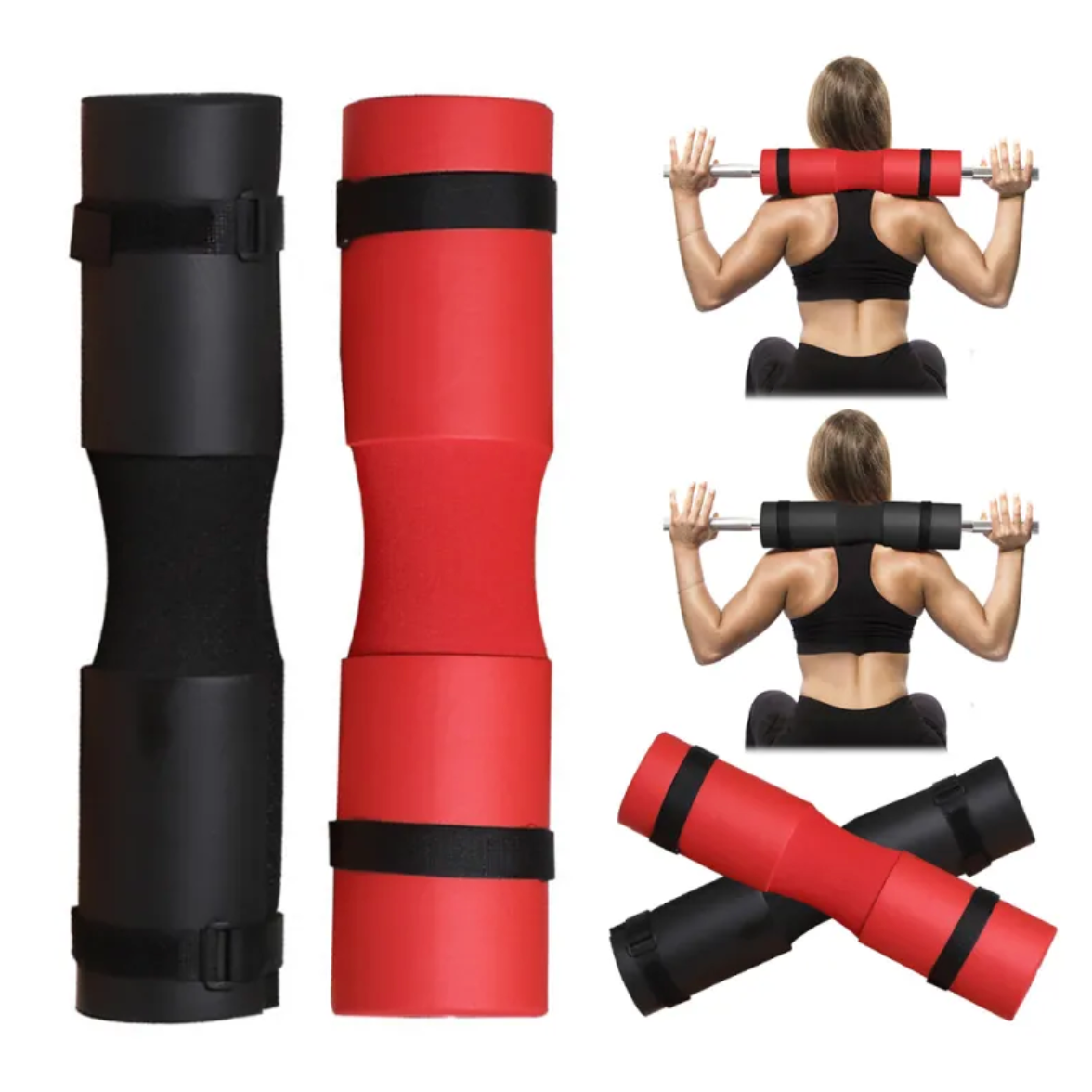 Foam Barbell Squat Pad – Anti-Slip Neck & Shoulder Cushion for Squats & Hip Thrusts
