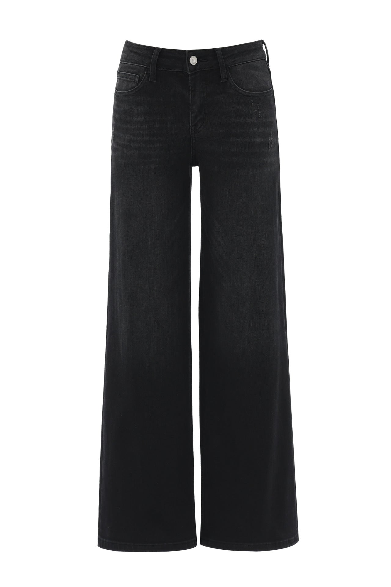 Women's High-Waist Wide-Leg Straight Jeans – Tummy Control Hip Lifting BBL Denim