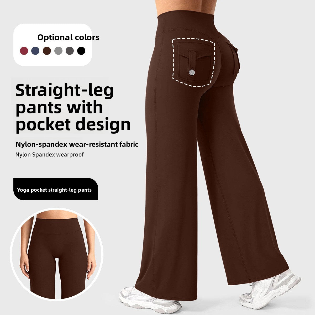 Quick-Dry High-Waist Yoga Pants – Naked Feel, Squat-Proof Workout Leggings
