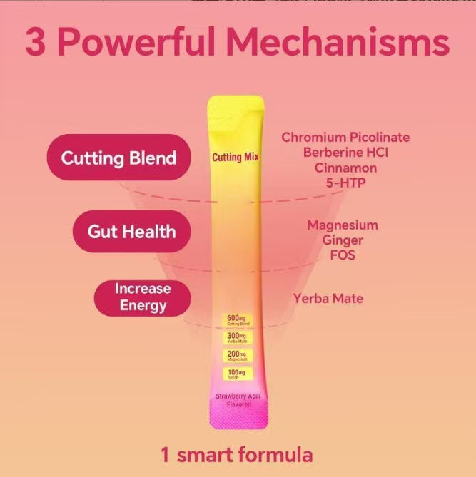 Strawberry Yerba Mate Energy Powder – Natural Energy Boost, Delicious Strawberry Flavor